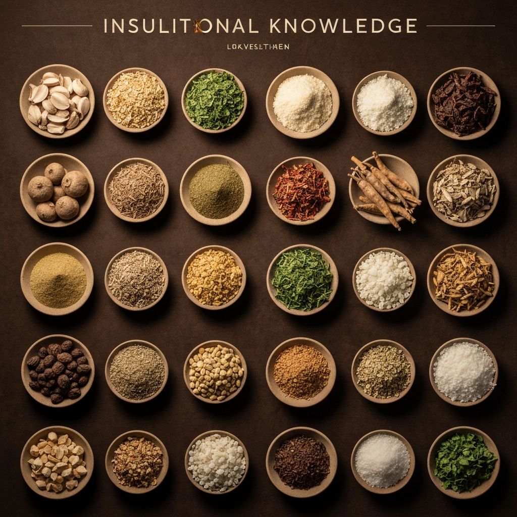 Composición estructurada de elementos naturales mostrando organización sistemática, representando los fundamentos complejos del metabolismo y energía corporal